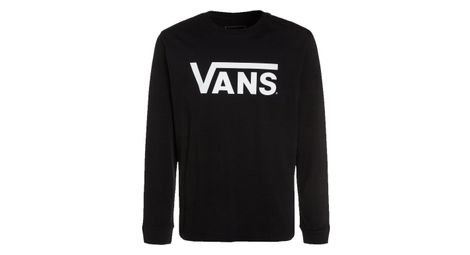 T shirt vans men classic ls black white