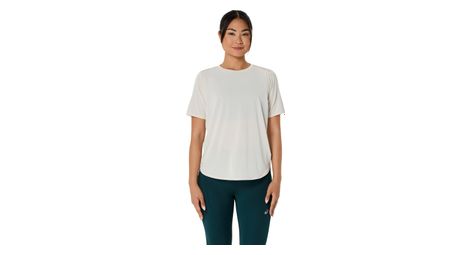 Maglia a maniche corte asics road beige donna