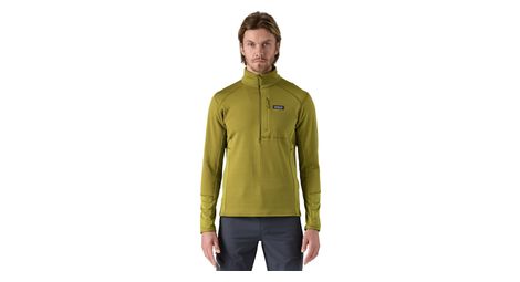 Patagonia r1 forro polar verde hombre