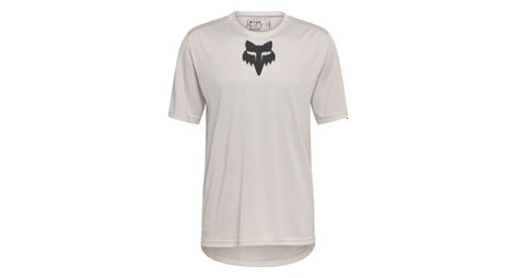 Maillot manches courtes fox ranger head blanc