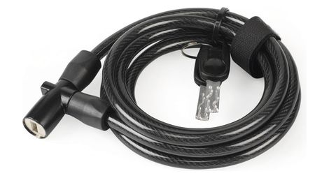 Xlc lo-l14 candado de cable en espiral 8x1800mm negro