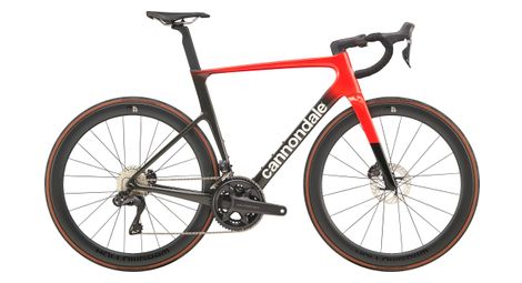 Bicicleta de carretera cannondale supersix evo hi-mod 2 shimano ultegra di2 12v 700 mm roja rally