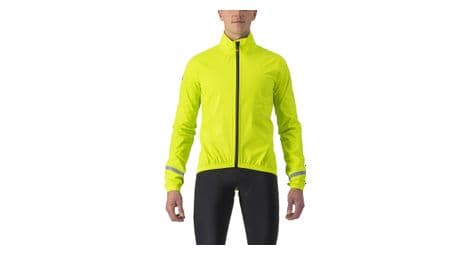 Castelli emergency 2 rain jacket giallo fluo