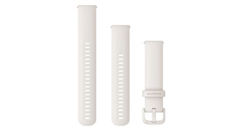 garmin quick release 20 mm silicone wristband ivory white