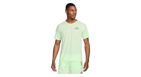 Camiseta de manga corta nike trail solar chase verde hombre