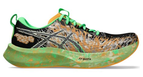 Asics noosa tri 16 running shoes black/green men's