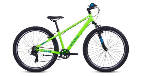 S’COOL Xroc pro, VTT enfant, 7 vitesses, Vert néon/Bleu océan