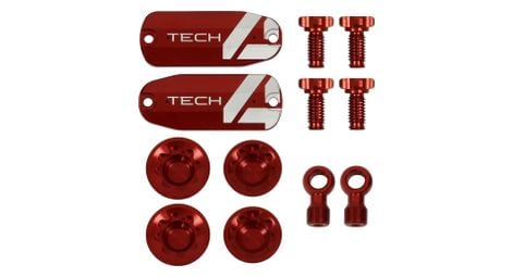 Kit de customisation pour freins hope tech 4 e4 rouge