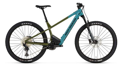 Rocky mountain fusion powerplay 30 deore slx 12v 29'' verde blu 2023 mountain bike elettrica semi-rigida xl / 185-198 cm