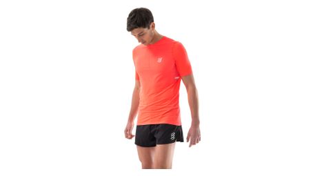 Compressport maillot de manga corta pro racing rojo hombre