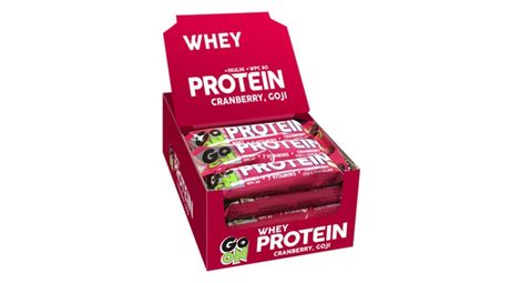 Boîte protein bar 20% (24x50g) - go on nutrition - cranberry -  barres protéinées