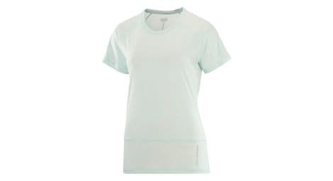 T-shirt technique femme salomon cross run vert clair