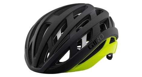 Giro helios spherical mips road helmet black / mat fluo yellow 2021