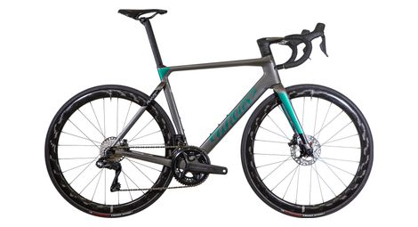 Wilier filante slr racefiets shimano ultegra di2 12s 700 mm grijs iride groen 2023