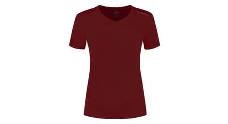 T-shirt de sport manches courtes rogelli - femme - bordeaux