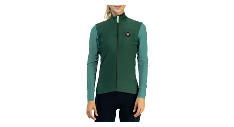 Maillot manches longues femme lebram ventoux uni vert agave