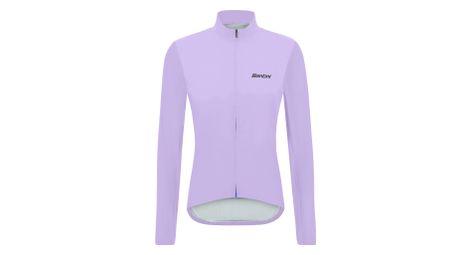 Chaqueta cortavientos unisex santini rtr lila
