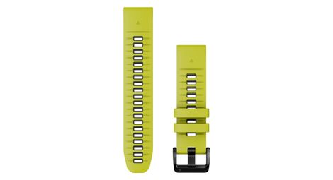 garmin quickfit 22 mm silicone wristband electric lime yellow graphite grey