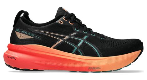 Asics gel-kayano 31 running shoes black/orange men