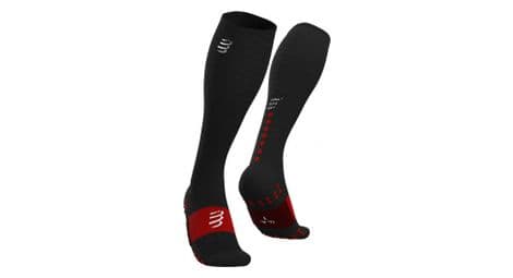 Par de calcetines de recuperación negros compressport full socks recovery 45-48 l
