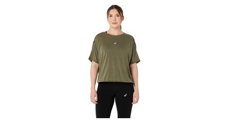 T-Shirt Running Asics Nagino Run Adjustable Kaki Femme