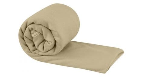 Sea to summit pocket s beige microfiber handdoek