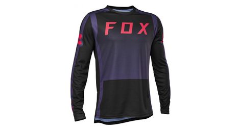 Maillot manches longues enfant fox defend race violet noir