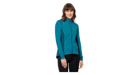 Polaire femme jack wolfskin morobbia fz bleu