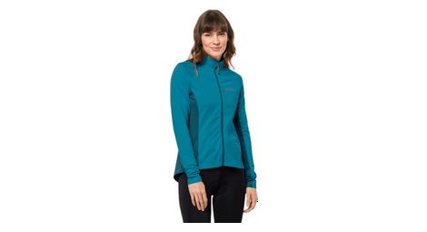 Vellón jack wolfskin morobbia fz azul para mujer