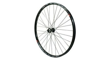 Roue vtt 27.5  maxx 25 freeride disc centerlock avant noir shimano mt400 (tubeless et tubetype)  pour axe traversant 15-100