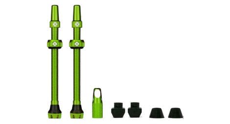 Muc off-tubeless valve kit v2 (paar) 80mm green