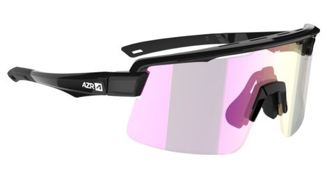 Lunettes azr kromic road rx noir vernie verres irises rose