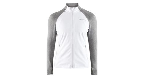 Giacca da donna Craft Urban Run Fuseknit Bianco Grigio