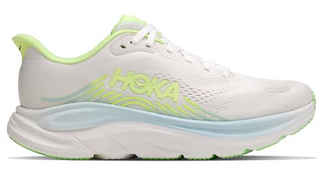 Chaussures Running Hoka Clifton 11 Large Blanc/Bleu Femme