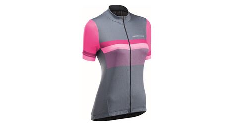 Maillot manches courtes northwave femme origin gris violet
