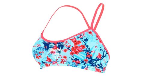 Michael phelps sakura top de traje de baño de dos piezas para mujer azul / negro