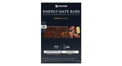 Barres énergétiques decathlon nutrition dattes/bananes 10x35g