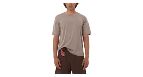 Camiseta de manga corta Salomon SHKout Core marrón para hombre