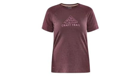 Craft adv trail wool women's short sleeve t-shirt white