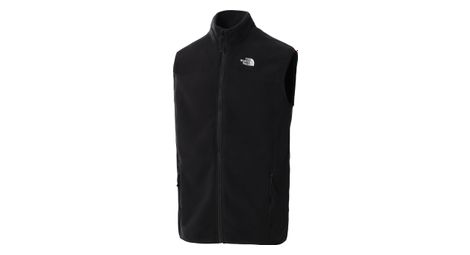 The north face 100 glacier fleece-weste schwarz