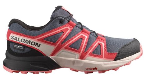 Chaussures Trail Salomon Speedcross Waterproof Bleu/Rose Enfant