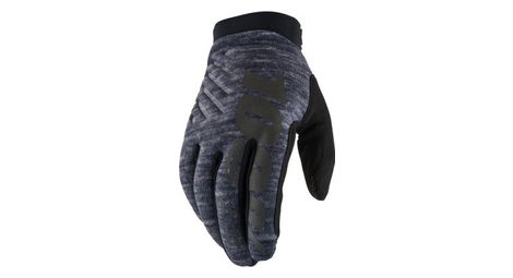 Guantes largos 100% brisker gris heather