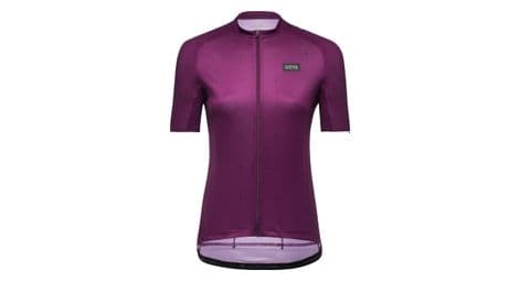 Maillot manches courtes femme gore wear daily violet noir