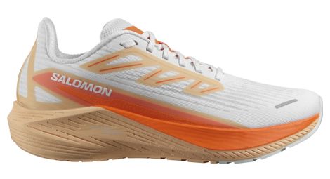 Salomon aero blaze 2 running shoes white orange women 39.1/3