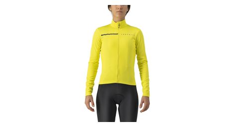 Maillot manches longues femme castelli sinergia 2 jaune fluo