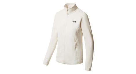 The north face 100 glacier full zip fleece mujer blanco