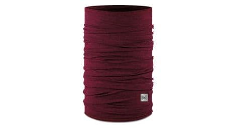 Tour de cou vélo unisexe buff merino lightweight bordeaux