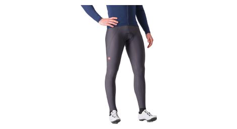 castelli espresso grey long bib shorts