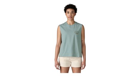 Débardeur femme patagonia clean climb roots bleu