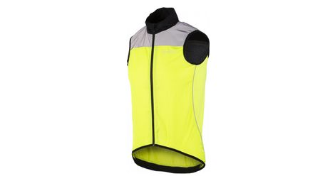 wowow poggio reflective sleeveless jacket neon yellow